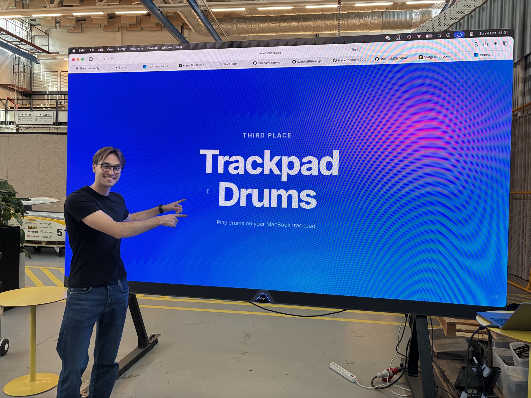 The Trackpad Drums demo